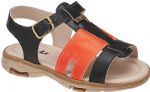 Sandalia Infantil 8157-339 Preto-Laranja