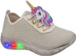 Tenis Led Infantil 6249-347 Off Whhite